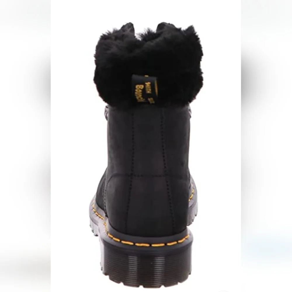 Dr. Martens Womens 1460 Serena Collar Milo faux fur boots New in Box Size 6 - Picture 3 of 16